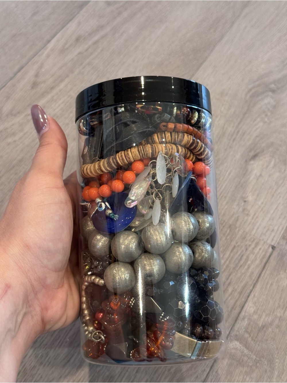 Boho/Beachy/Coastal mystery jewelry jar - over 1lbs of wearable jewelry - Picture 4 of 6